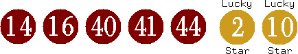 14 16 40 41 44 (02 10)