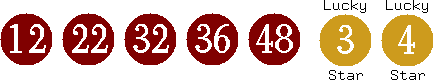 12 22 32 36 48 (03 04)