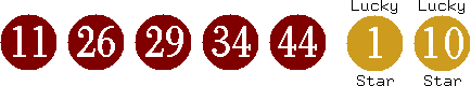 11 26 29 34 44 (01 10)