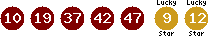10 19 37 42 47 (09 12)