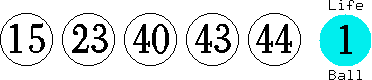 15 23 40 43 44 (01)