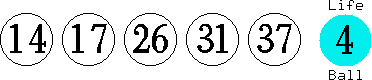 14 17 26 31 37 (04)