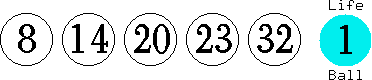 08 14 20 23 32 (01)