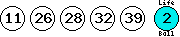 11 26 28 32 39 (02)