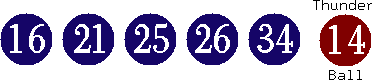16 21 25 26 34 (14)