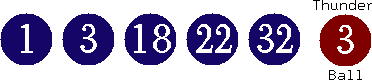 01 03 18 22 32 (03)
