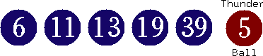 06 11 13 19 39 (05)