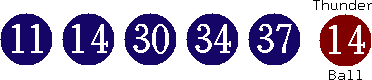 11 14 30 34 37 (14)