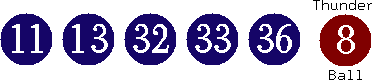 11 13 32 33 36 (08)