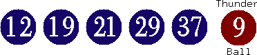 12 19 21 29 37 (09)