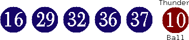 16 29 32 36 37 (10)