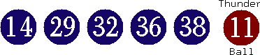 14 29 32 36 38 (11)