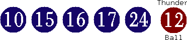 10 15 16 17 24 (12)
