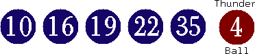 10 16 19 22 35 (04)
