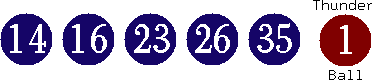 14 16 23 26 35 (01)
