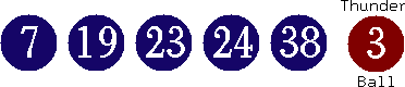07 19 23 24 38 (03)
