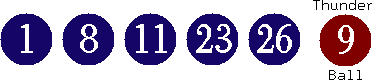 01 08 11 23 26 (09)