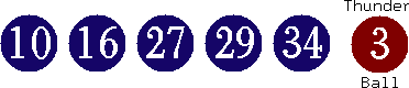10 16 27 29 34 (03)