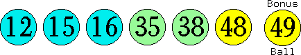 12 15 16 35 38 48 (49)