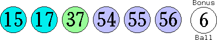 15 17 37 54 55 56 (06)